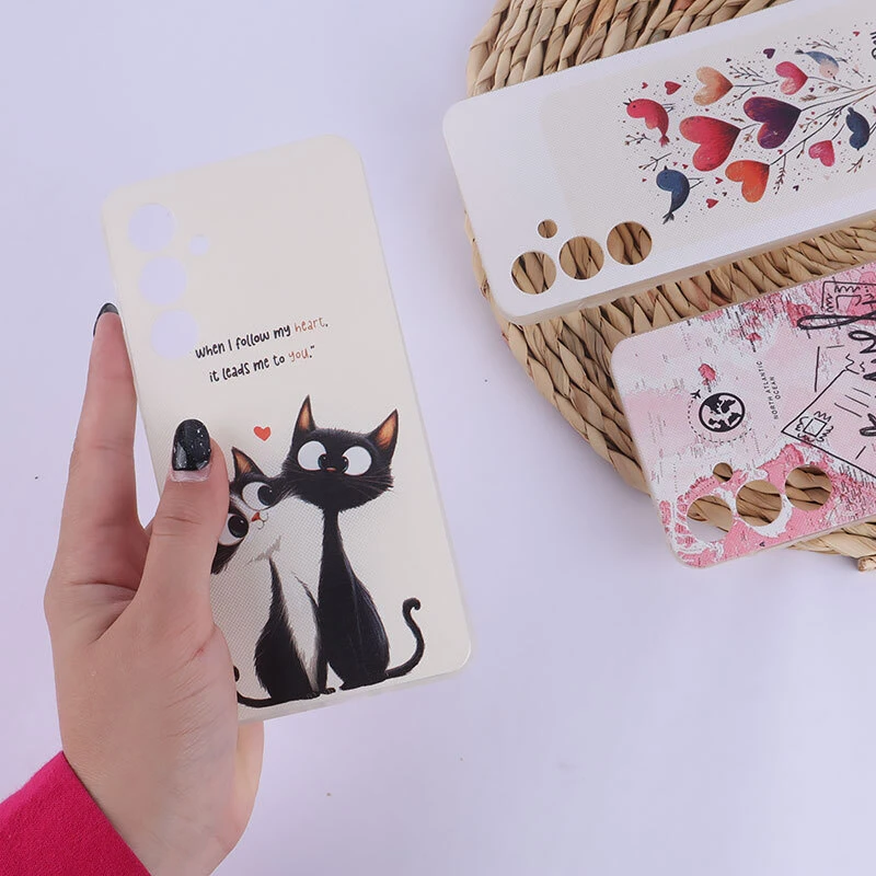 قاب ژله ای سامسونگ Galaxy A35 طرح دار چاپی محافظ لنزدار