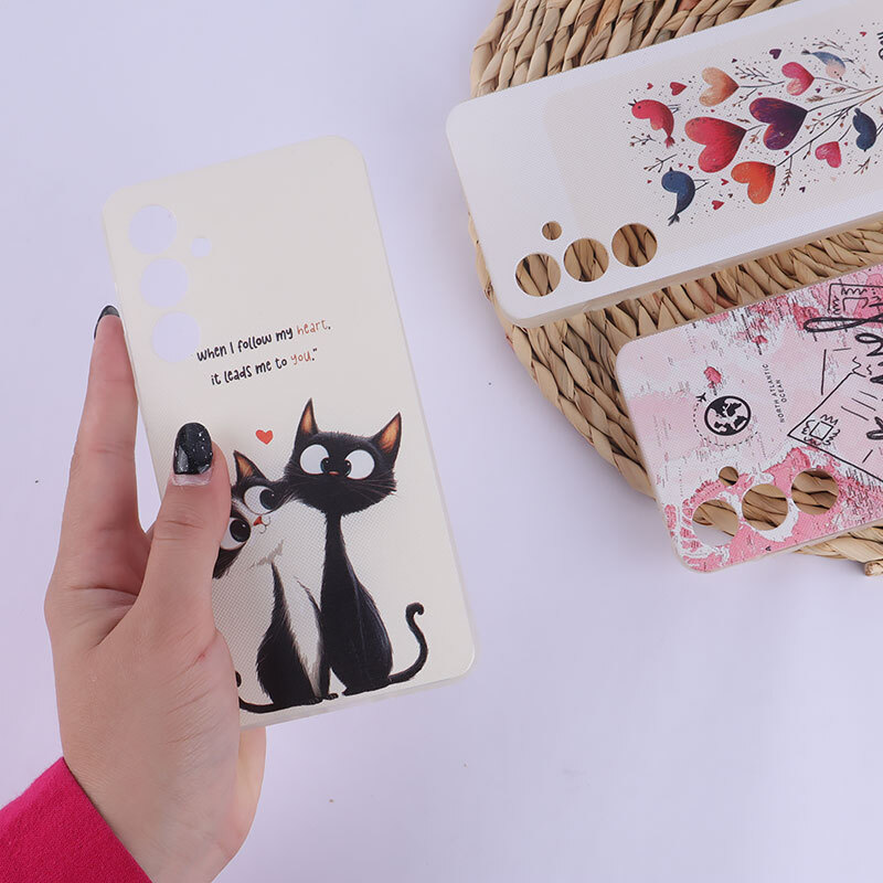 قاب ژله ای سامسونگ Galaxy A35 طرح دار چاپی محافظ لنزدار