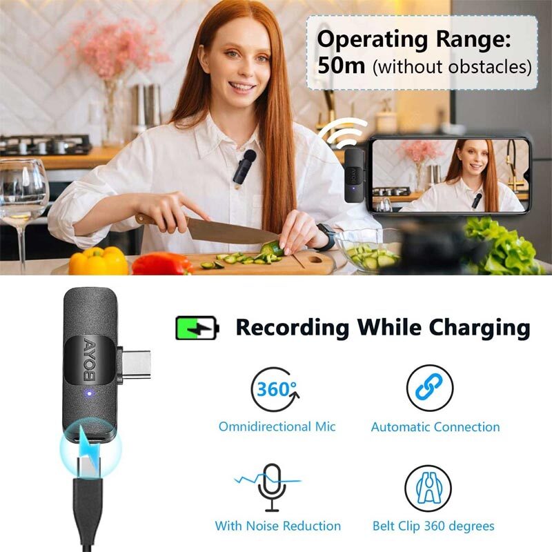 میکروفون یقه ای بی سیم Boya BY-V20