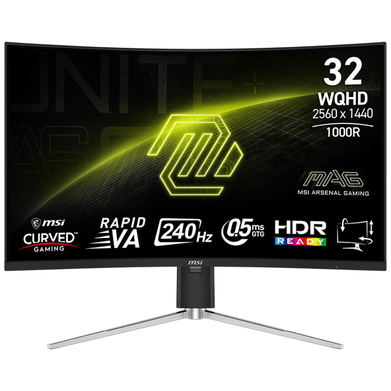 مانیتور گیمینگ خمیده ام اس آی MAG 325CQRXF سایز 32 اینچ
