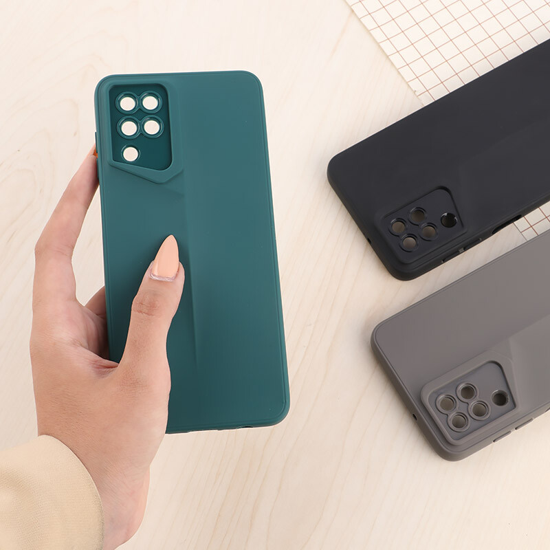 قاب ژله ای پورش دیزاین سامسونگ Galaxy A12 / M12 محافظ لنزدار