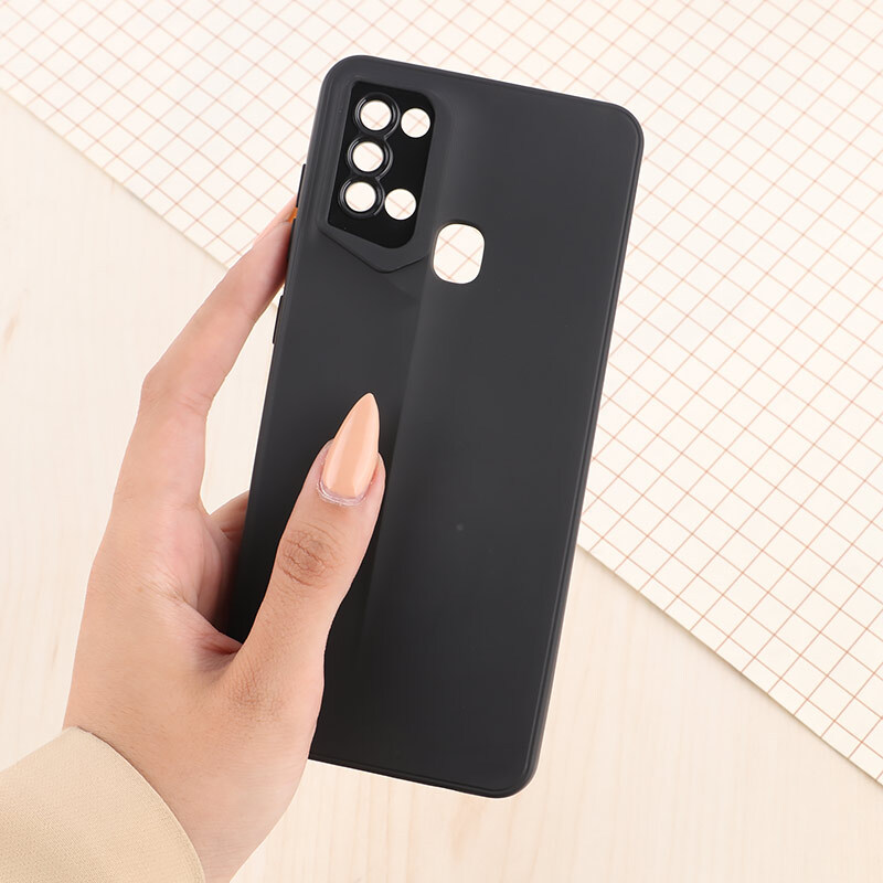 قاب ژله ای پورش دیزاین سامسونگ Galaxy A21s محافظ لنزدار