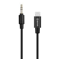 کابل تبدیل کوتاه Lightning به AUX بویا BY-K1 طول 20 سانتی متر