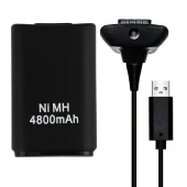 باتری و شارژر دسته بازی XBox 360 RA-003-2 NI-MH 4800mAh