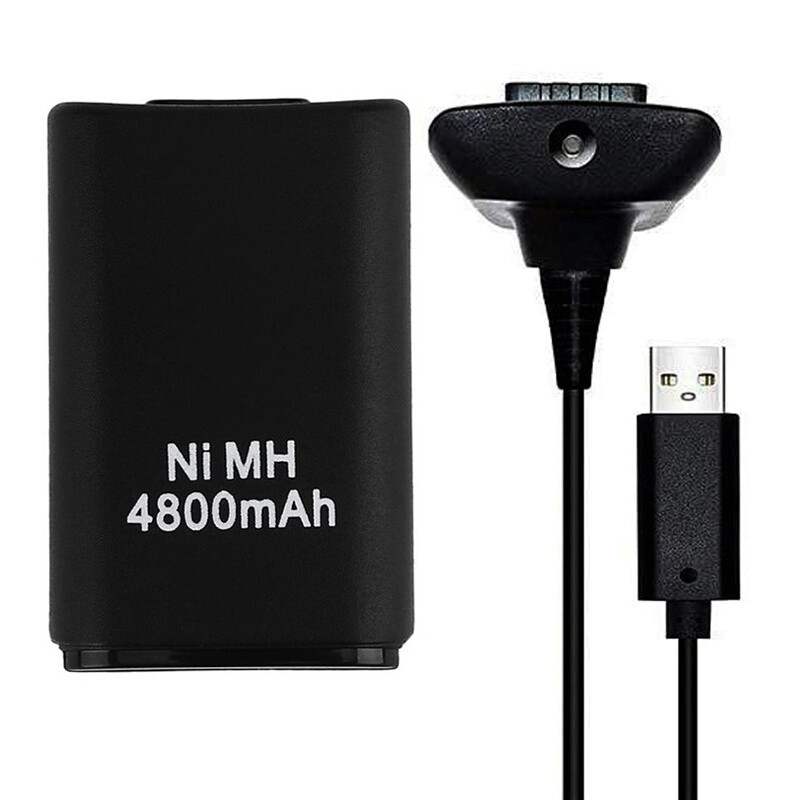باتری و شارژر دسته بازی XBox 360 RA-003-2 NI-MH 4800mAh
