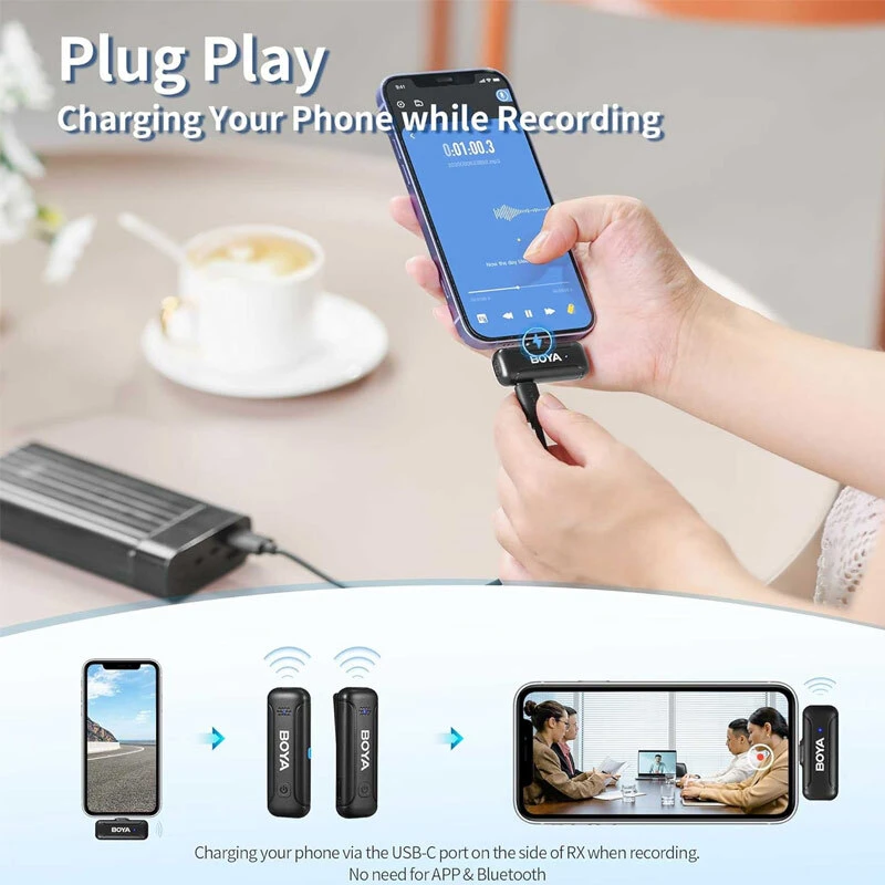 میکروفون یقه ای بی سیم Boya BY-WM3T-U2