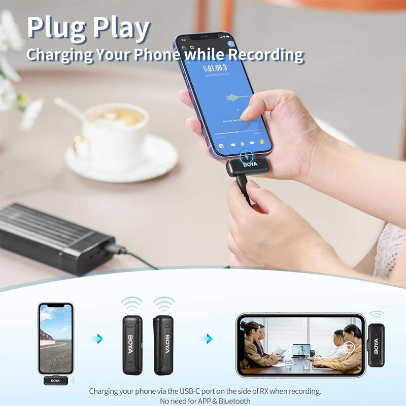 میکروفون یقه ای بی سیم Boya BY-WM3T-U2
