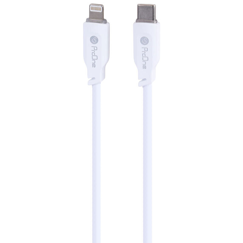 کابل تبدیل فست شارژ ProOne PCC143 Type-C To Lightning 27W 1.2m