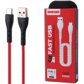 کابل تایپ سی فست شارژ 5 آمپر شکاکو K906C طول 1.1 متر