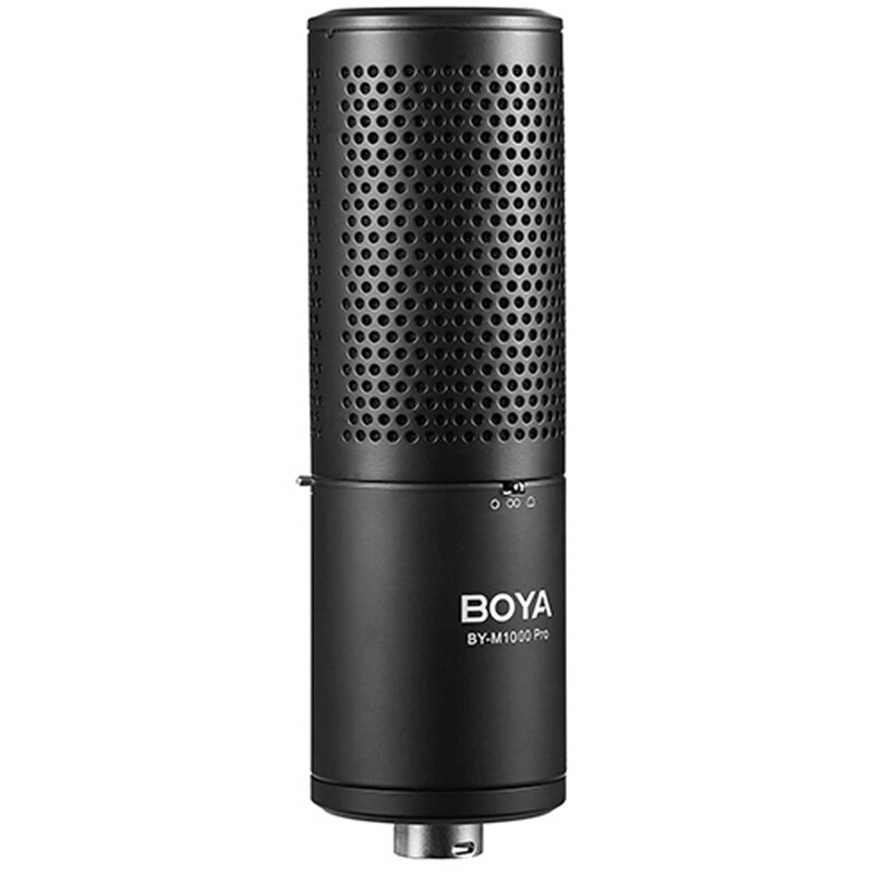 میکروفون کندانسور Boya BY-M1000 PRO + پاپ فیلتر