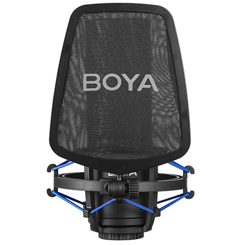 میکروفون کندانسور Boya BY-M1000 PRO + پاپ فیلتر