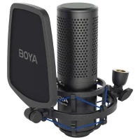 میکروفون کندانسور Boya BY-M1000 PRO + پاپ فیلتر