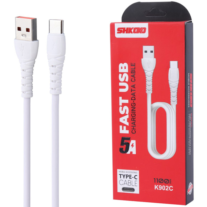 کابل تایپ سی فست شارژ Shkoko K902C 5A 1.1m