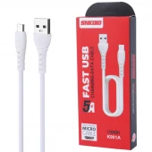 کابل میکرو یو اس بی فست شارژ 5 آمپر شکاکو K901A طول 1.1 متر