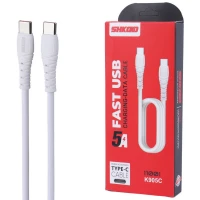 کابل تبدیل فست شارژ Shkoko K905C Type-C to Type-C 5A 1.1m