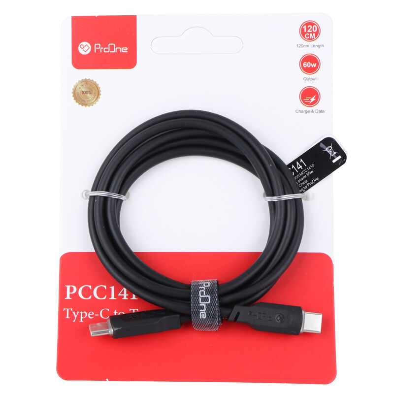 کابل تبدیل فست شارژ ProOne PCC141 Type-C To Type-C 60W 1.2m