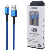 کابل آیفونی فست شارژ Cherlo 2.4A PD 1.1m کد 2