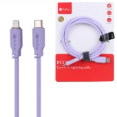 کابل تایپ سی به لایتنینگ فست شارژ 27 وات پرووان PCC143 طول 1.2 متر