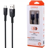 کابل میکرو یو اس بی فست شارژ 2.4 آمپر چرلو طول 1.1 متر