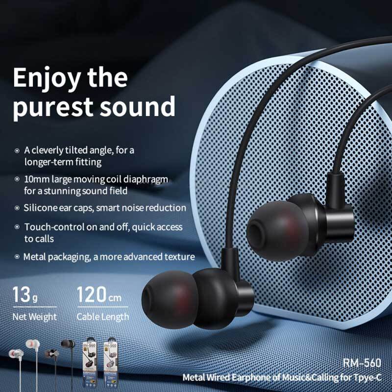 هندزفری تایپ سی ریمکس RM-560