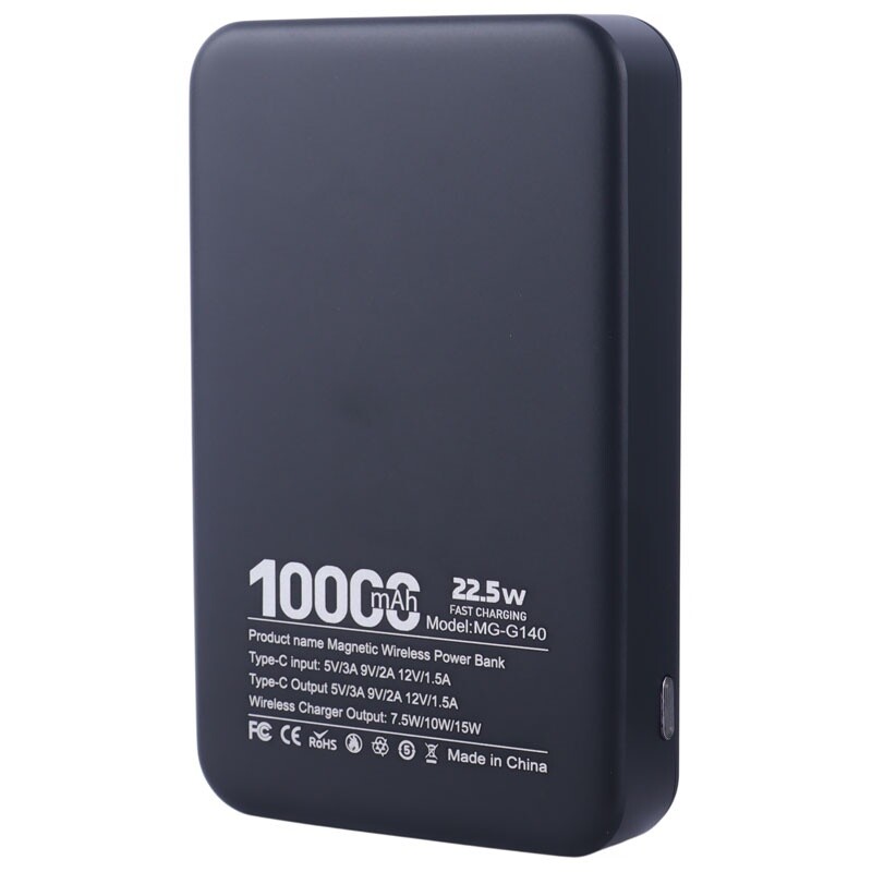 پاور بانک بی سیم فست شارژ بوکو MG-G140 PD 18W ظرفیت 10000 میلی آمپر ساعت