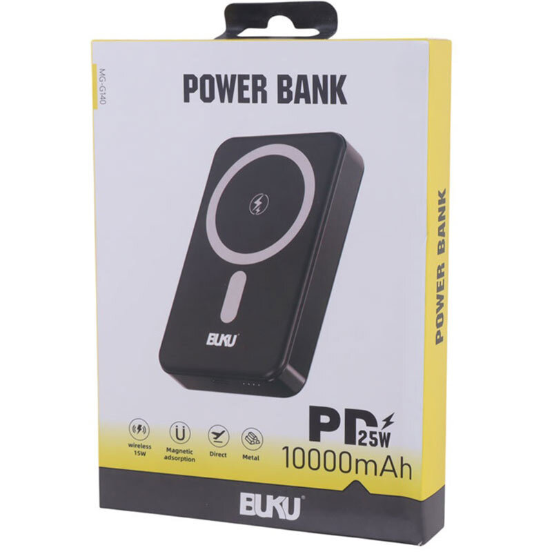 پاور بانک بی سیم فست شارژ بوکو MG-G140 PD 18W ظرفیت 10000 میلی آمپر ساعت