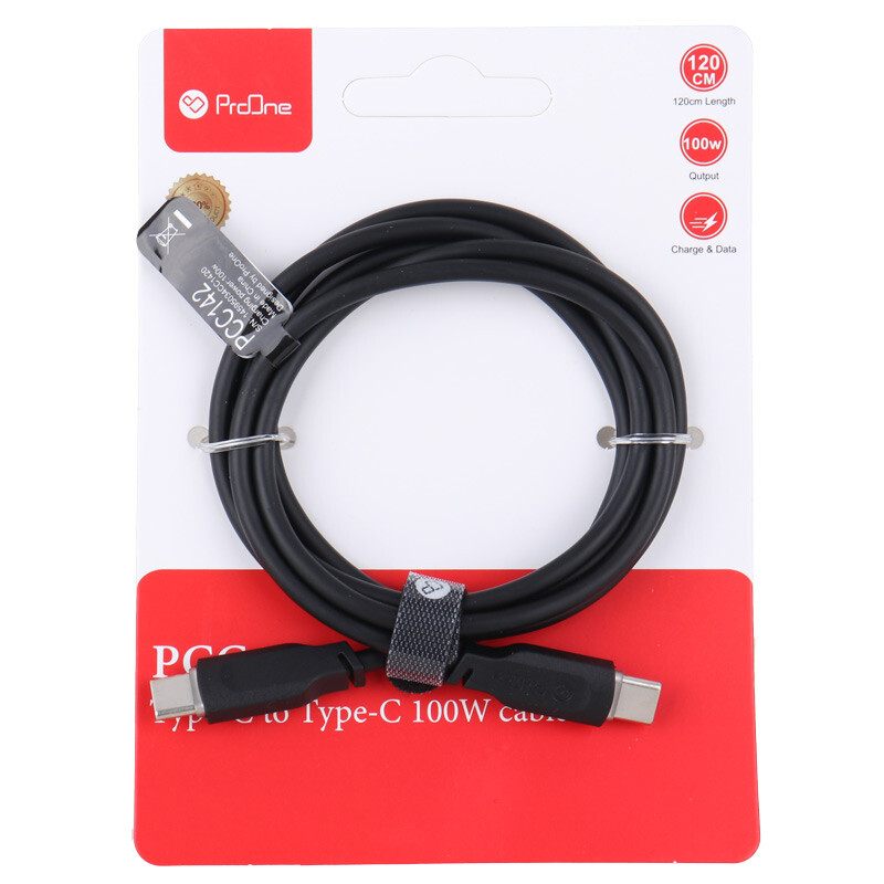 کابل تبدیل فست شارژ ProOne PCC142 Type-C To Type-C 100W 1.2m