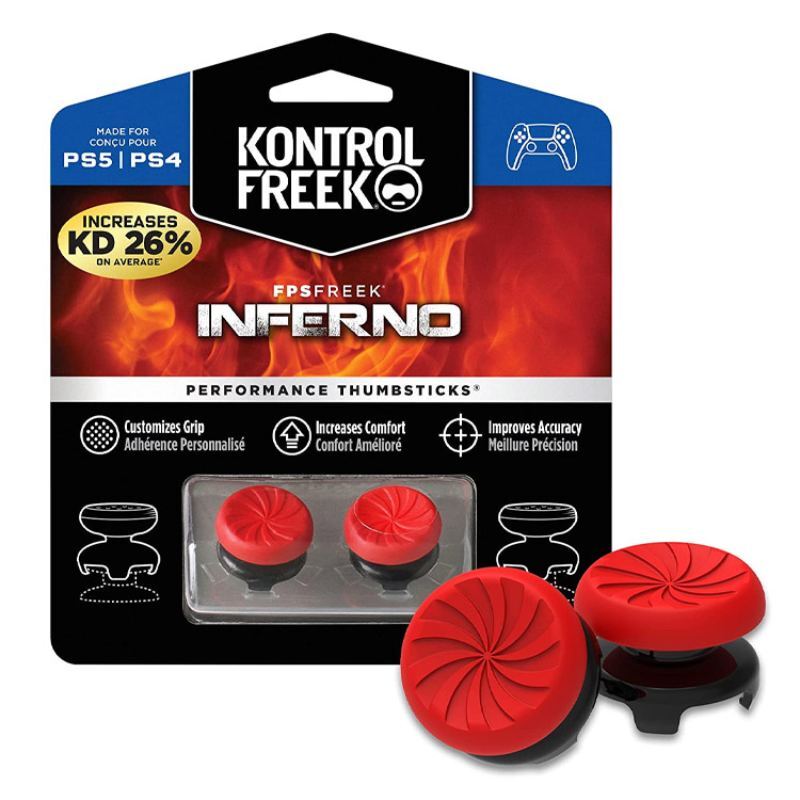 روکش آنالوگ دسته Play Station کنترل فریک طرح Inferno