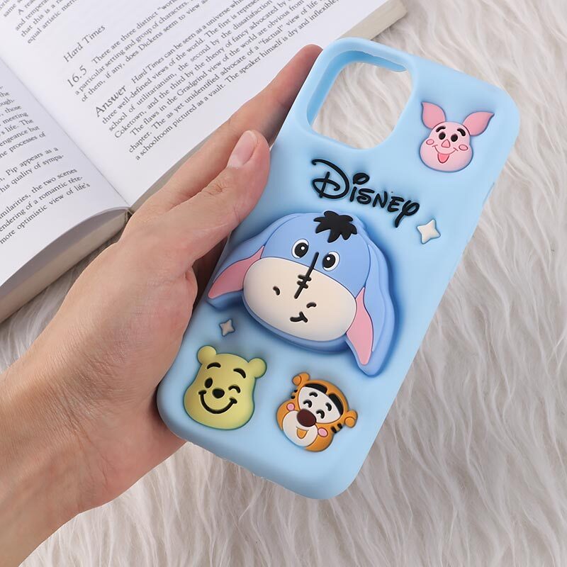 قاب سیلیکونی آیفون iPhone 13 / 14 پاپ سوکت دار طرح Disney