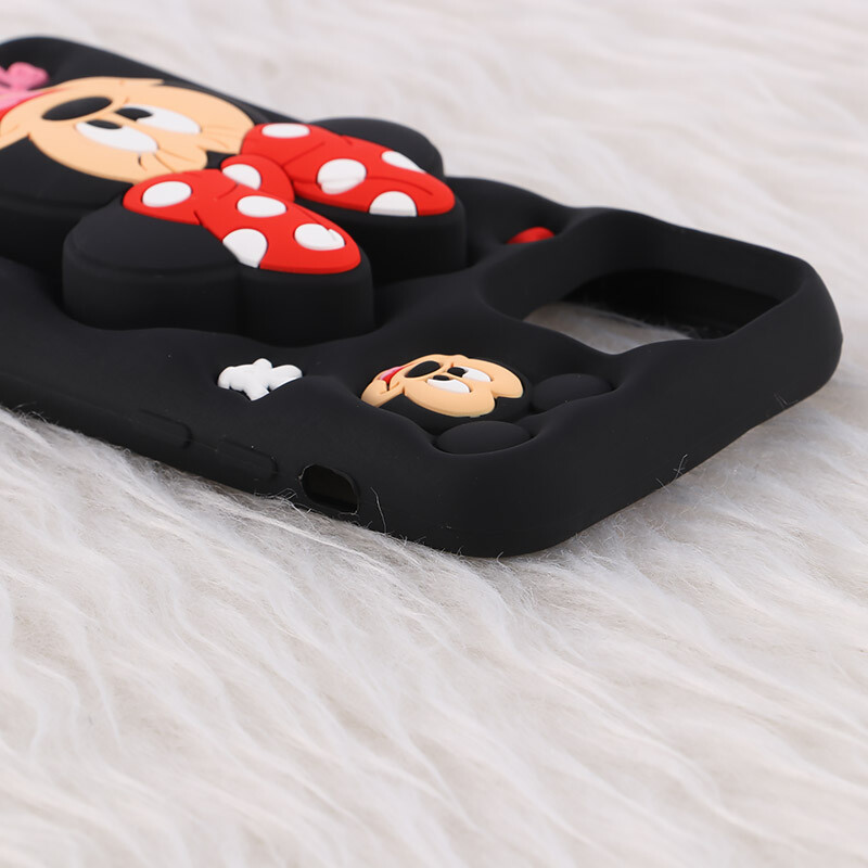 قاب سیلیکونی آیفون iPhone 12 / 12 Pro پاپ سوکت دار طرح Mickey & Minnie Mouse