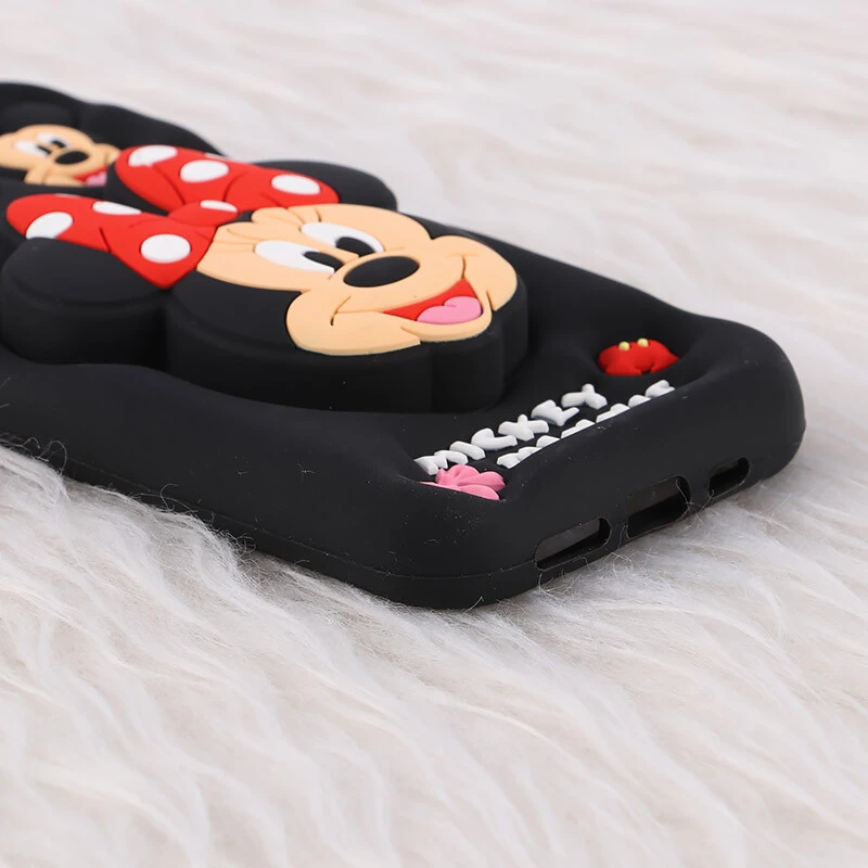 قاب سیلیکونی آیفون iPhone 12 / 12 Pro پاپ سوکت دار طرح Mickey & Minnie Mouse