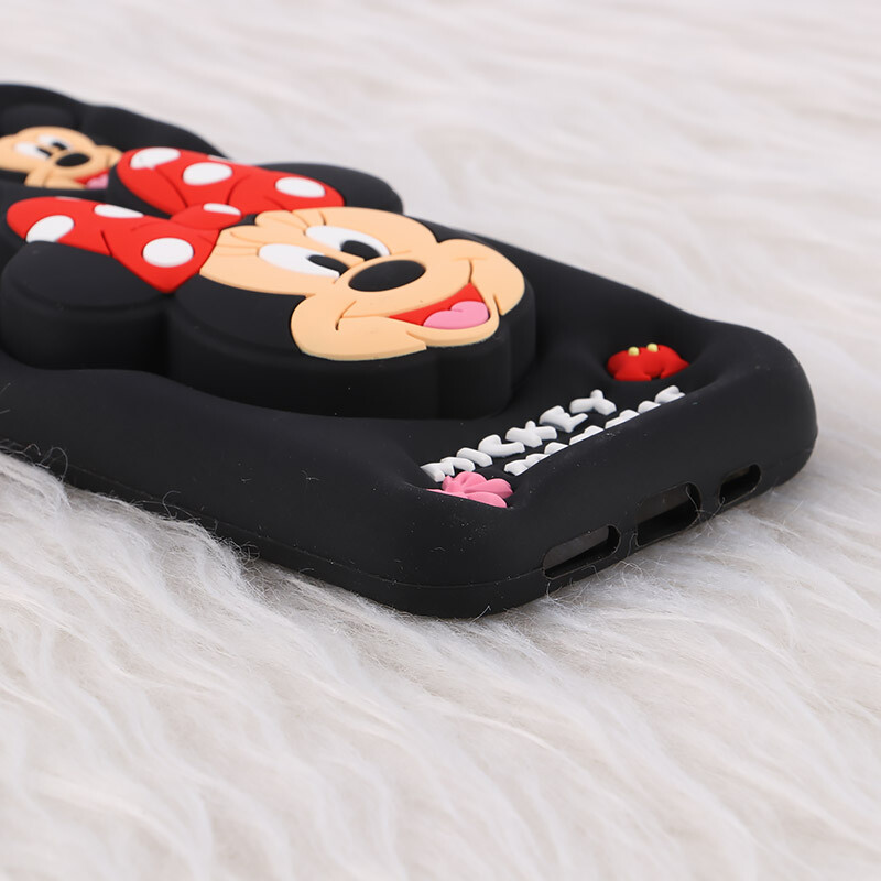 قاب سیلیکونی آیفون iPhone 12 / 12 Pro پاپ سوکت دار طرح Mickey & Minnie Mouse