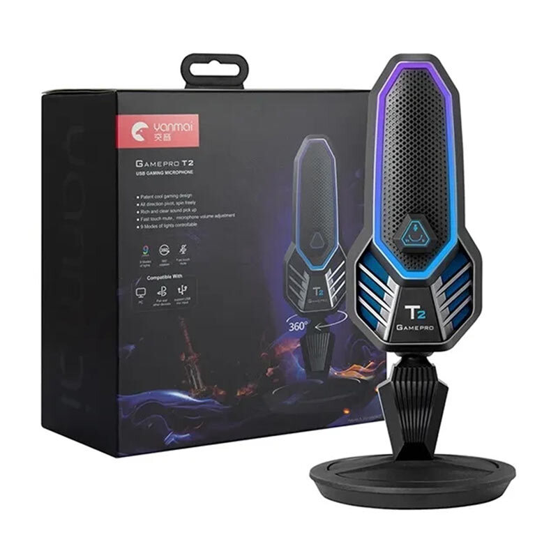 میکروفون رومیزی گیمینگ Yanmai Game Pro T2