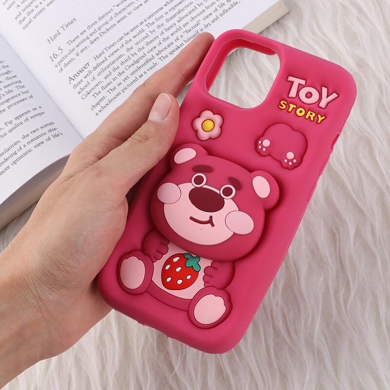 قاب سیلیکونی آیفون iPhone 13 / 14 پاپ سوکت دار طرح خرس Toy Story