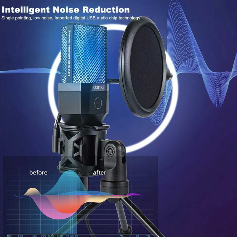 میکروفون رومیزی کندانسور Yanmai X1R RGB