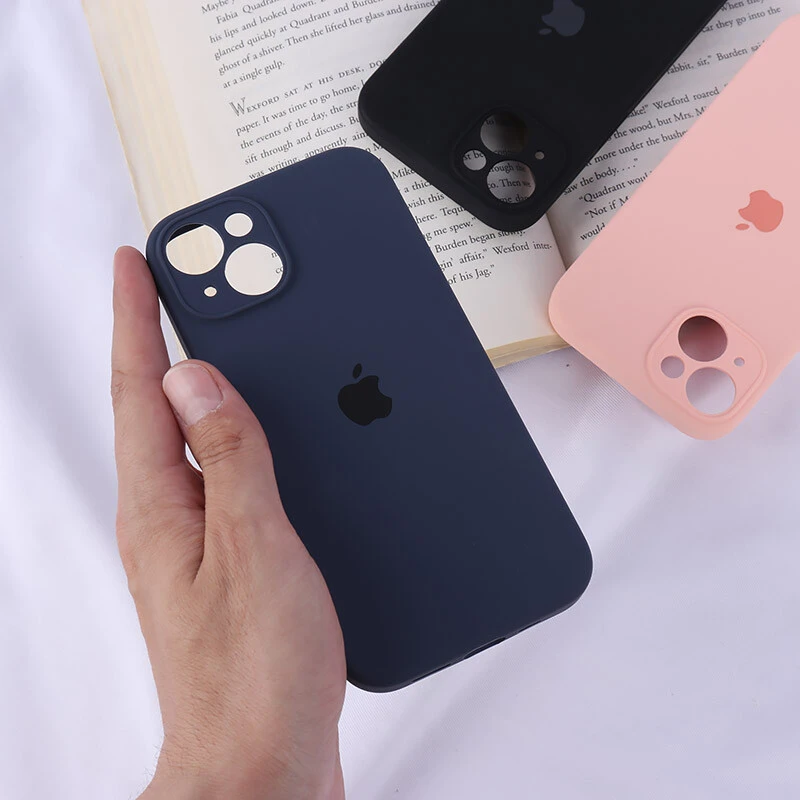 قاب سیلیکونی اصلی زیربسته آیفون iPhone 14 محافظ لنزدار