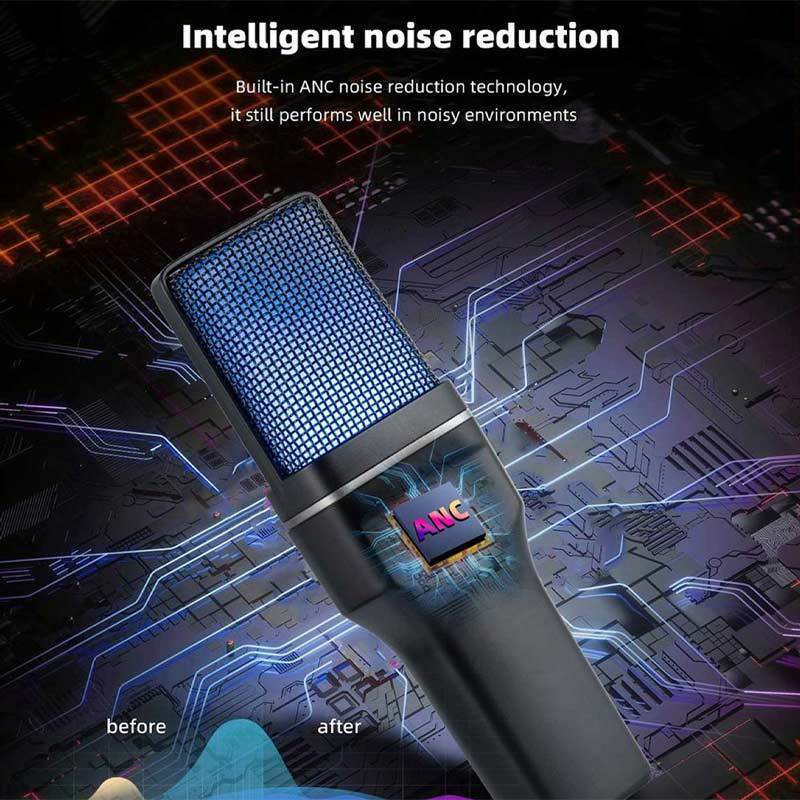 میکروفون رومیزی کندانسور Yanmai SF-777W RGB
