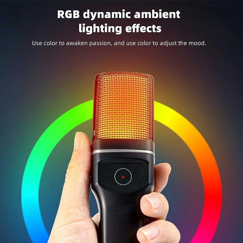 میکروفون رومیزی کندانسور Yanmai SF-777W RGB