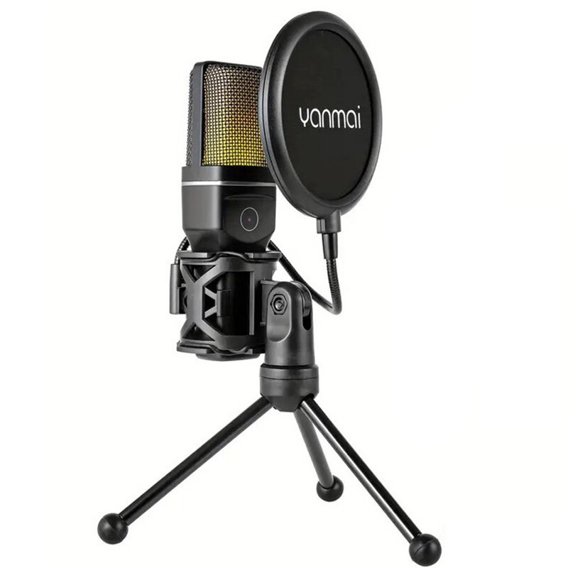میکروفون رومیزی کندانسور Yanmai SF-777W RGB