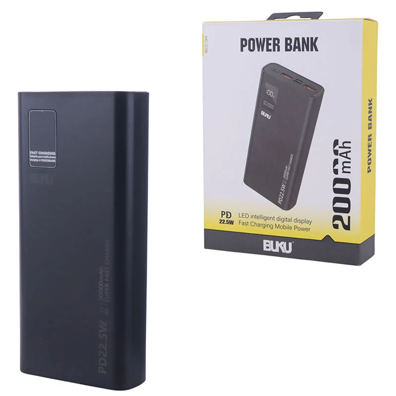 پاور بانک فست شارژ بوکو MG-G106 QC3.0 PD 18W ظرفیت 20000 میلی آمپر ساعت