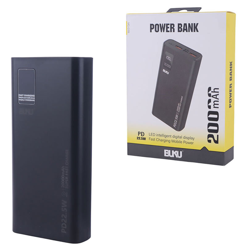 پاوربانک فست شارژ بوکو MG-G106 QC3.0 PD 18W ظرفیت 20000 میلی آمپر ساعت