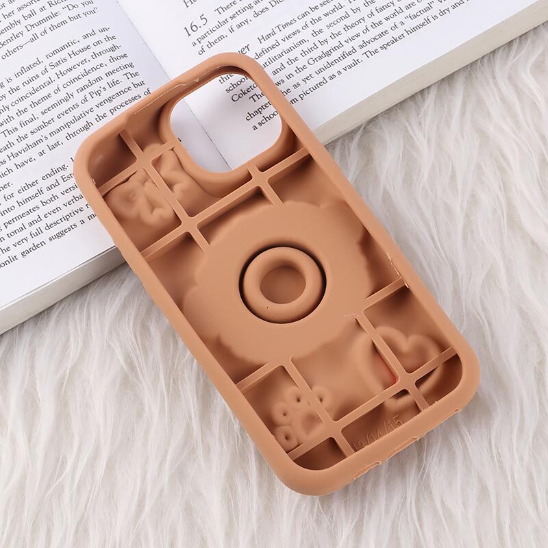 قاب سیلیکونی آیفون iPhone 13 / 14 پاپ سوکت دار طرح پودل