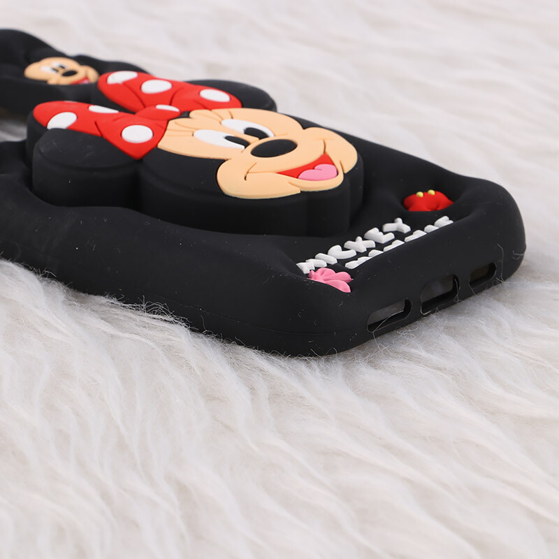 قاب سیلیکونی آیفون iPhone 13 Pro پاپ سوکت دار طرح Mickey & Minnie Mouse