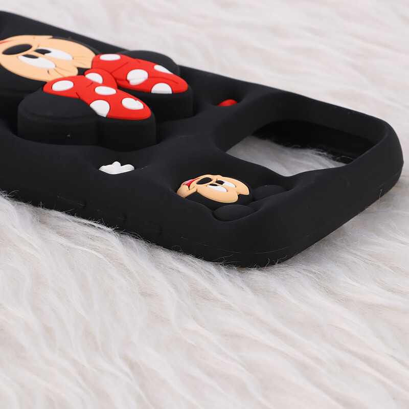 قاب سیلیکونی آیفون iPhone 16 Pro Max پاپ سوکت دار طرح Mickey & Minnie Mouse