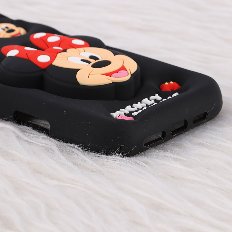 قاب سیلیکونی آیفون iPhone 16 Pro Max پاپ سوکت دار طرح Mickey & Minnie Mouse