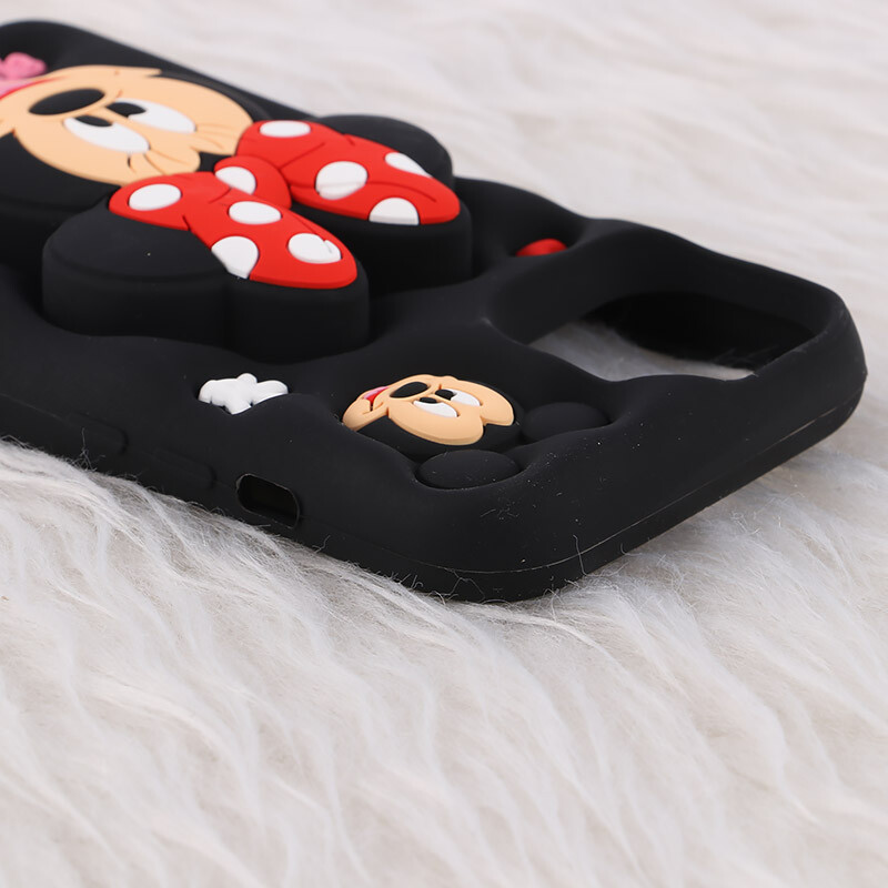 قاب سیلیکونی آیفون iPhone 13 / 14 پاپ سوکت دار طرح Mickey & Minnie Mouse