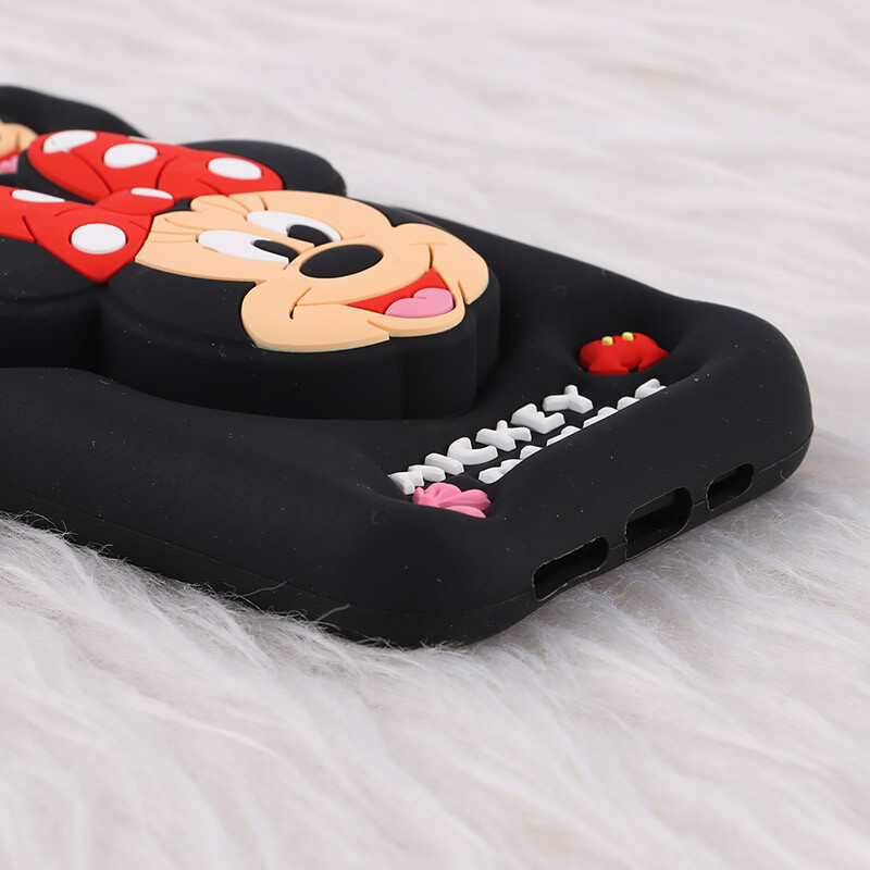 قاب سیلیکونی آیفون iPhone 13 / 14 پاپ سوکت دار طرح Mickey & Minnie Mouse