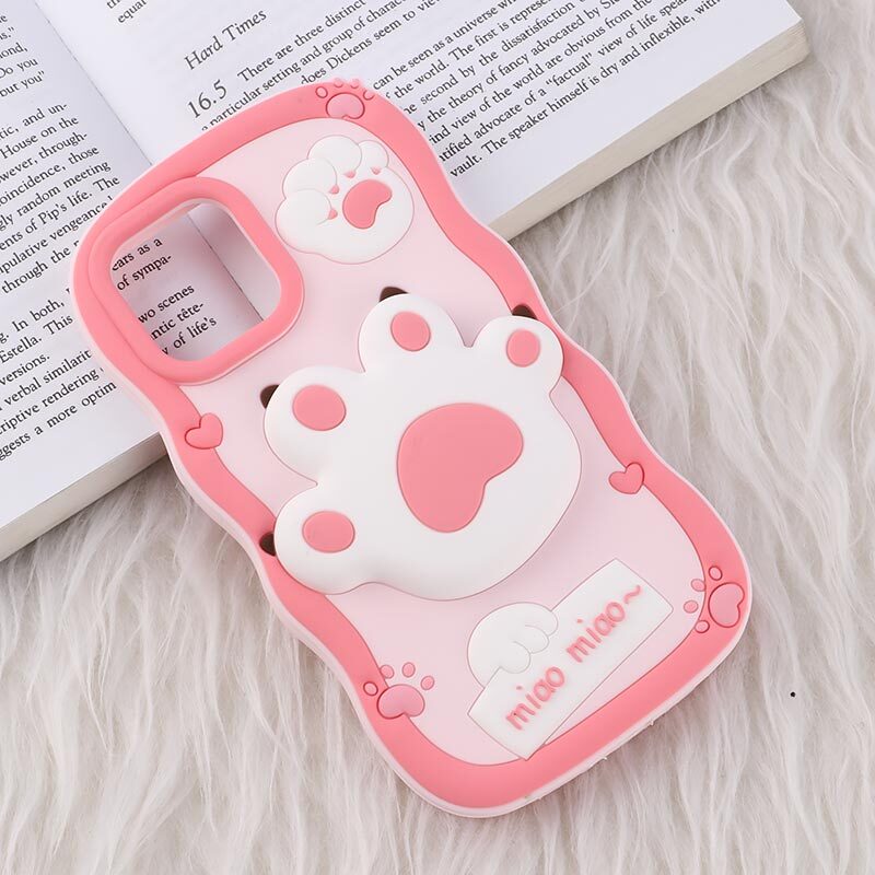 قاب سیلیکونی آیفون iPhone 12 / 12 Pro طرح پنجه Miao Miao
