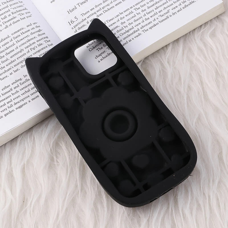 قاب سیلیکونی آیفون iPhone 12 / 12 Pro پاپ سوکت دار گوش دار طرح پنجه