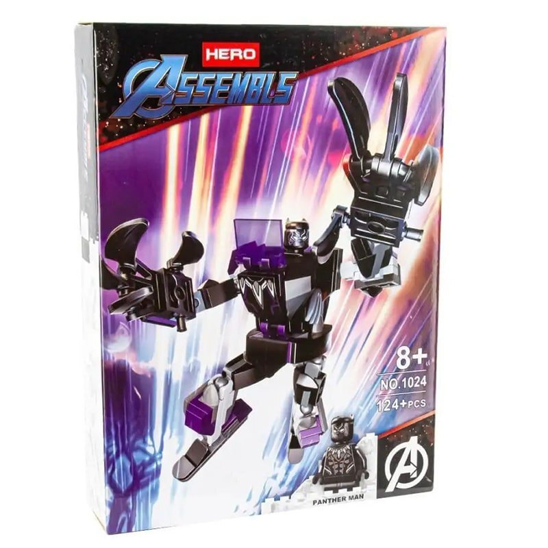 لگو بلک پنتر 124 تکه Heroes Assemble 1024